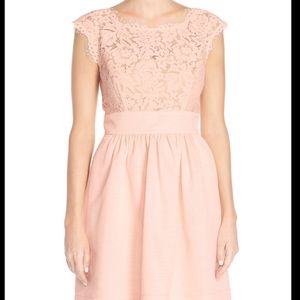 Eliza J Blush Pink Lace Dress